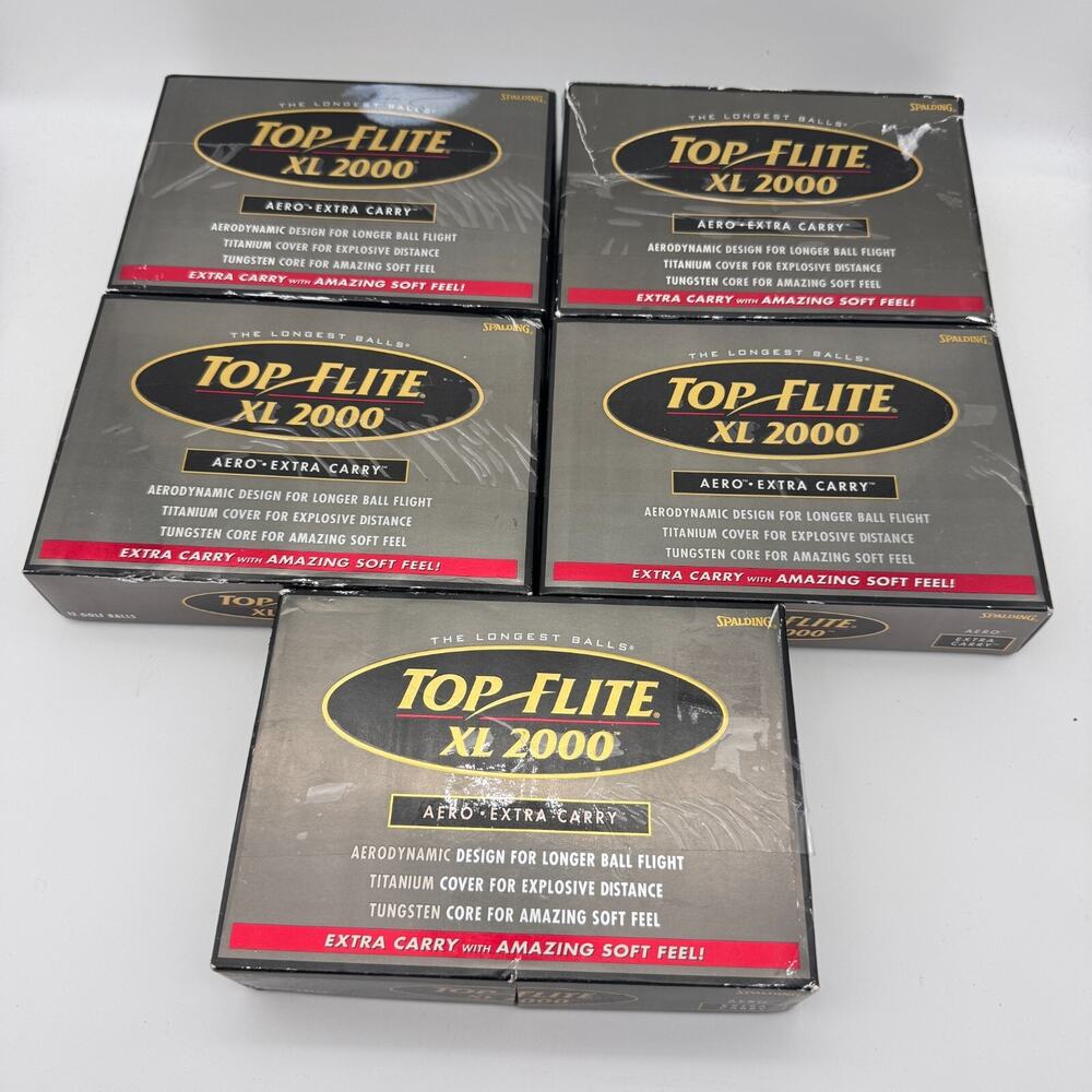 Spalding Golf Balls Top Flite Titanium Distance Aero Extra Carry Spalding 60